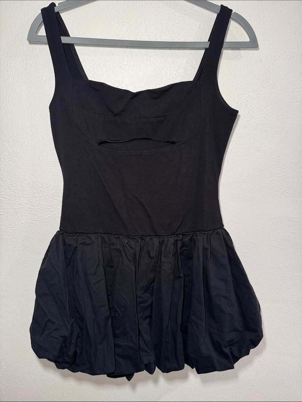 Fashion Nova Black Dress with Bubble Hem